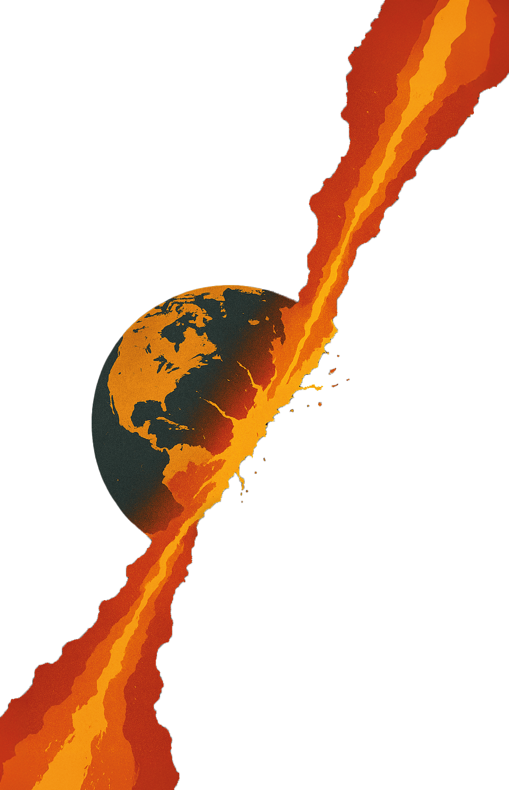 Exploding planet background